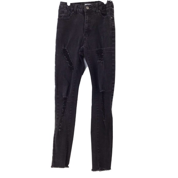 Vince Blue Jean Distressed Women’s Size 1 Black - Picture 1 of 12